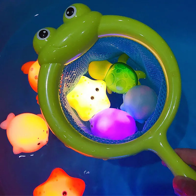 JoyFish™ - Schwimmende LED-Leuchttiere mit Fischernetz