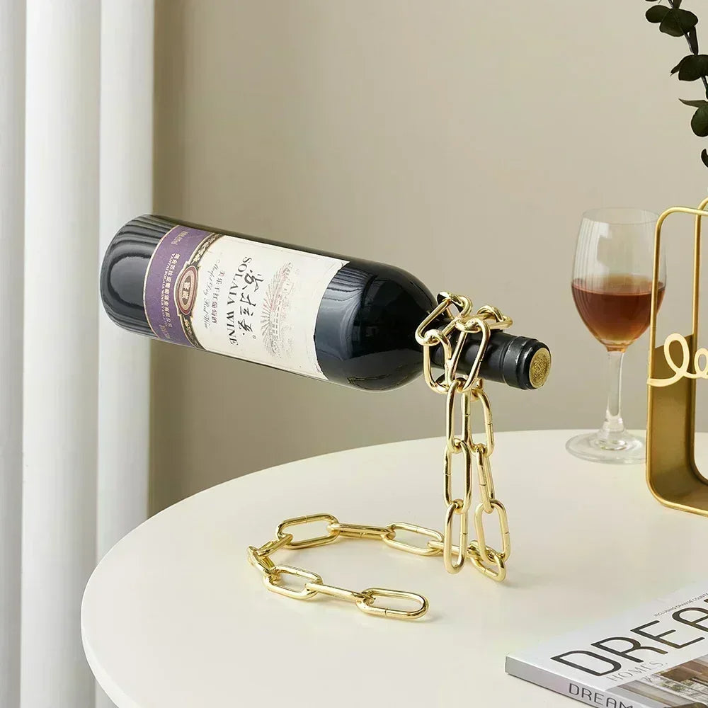 Winovine™ - Schwebende Kette Weinflaschenhalter