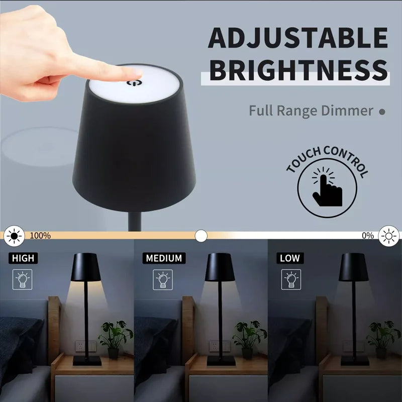 BrightLite™ - Kabellose wiederaufladbare Tischlampe