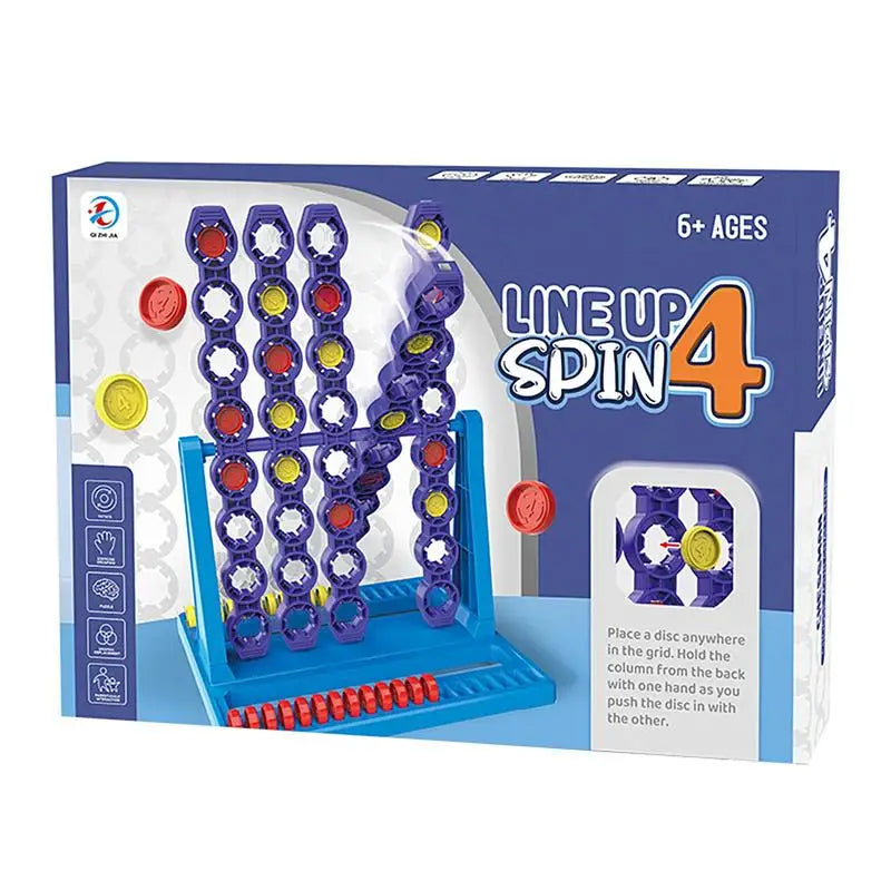 LINE UP 4 SPIN™ - Spinning Puzzle Brettspiel