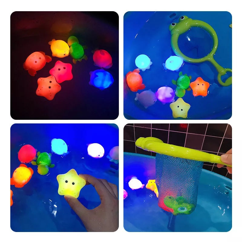 JoyFish™ - Schwimmende LED-Leuchttiere mit Fischernetz