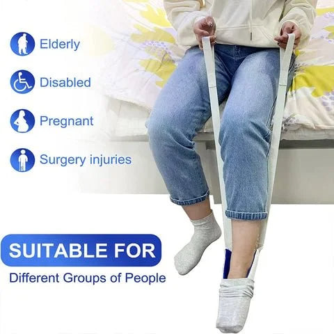 SlideAid™ - Flexibler Sockenanzieher