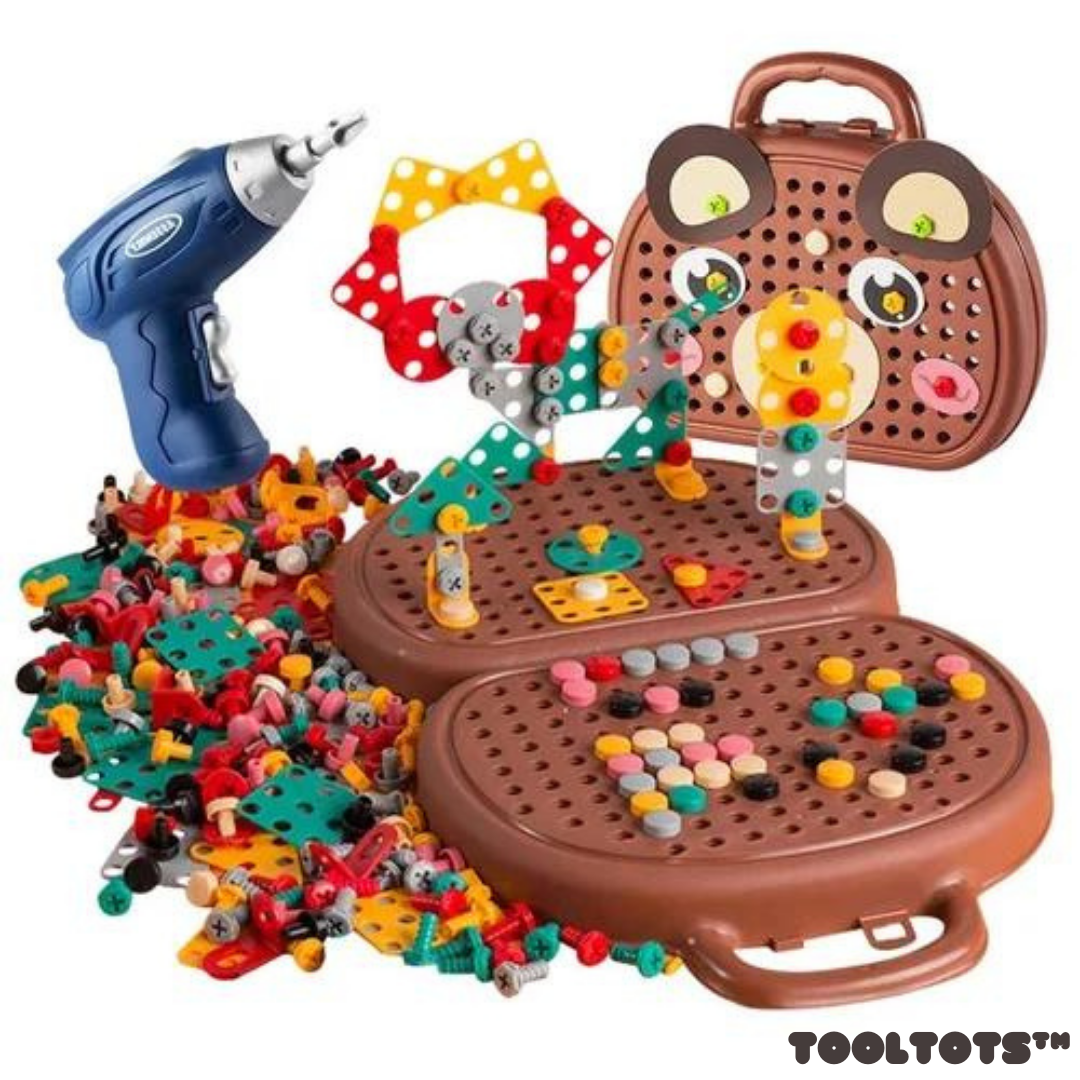ToolTots™ - 3D-Elektrobohrer-Set für Kinder | Komplettset