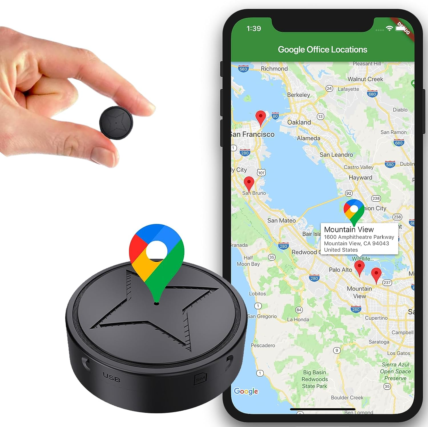 Starker magnetischer GPS-Tracker
