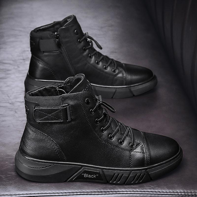 Vinzenxo™ 2.0 - Robuste schwarze Lederschuhe für Männer